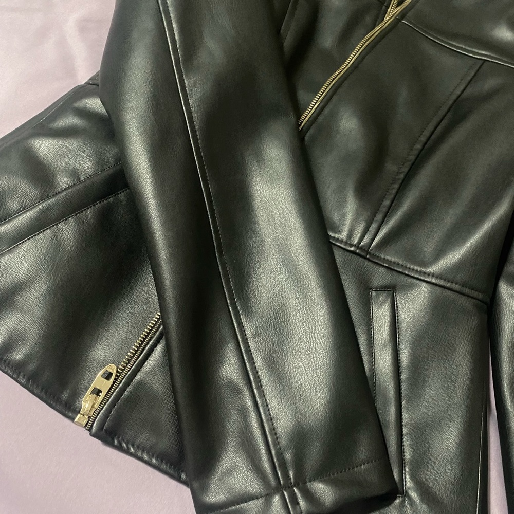 Zara faux leather jacket